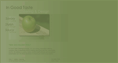 Desktop Screenshot of ingoodtaste-catering.com