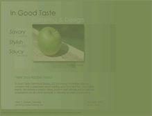 Tablet Screenshot of ingoodtaste-catering.com